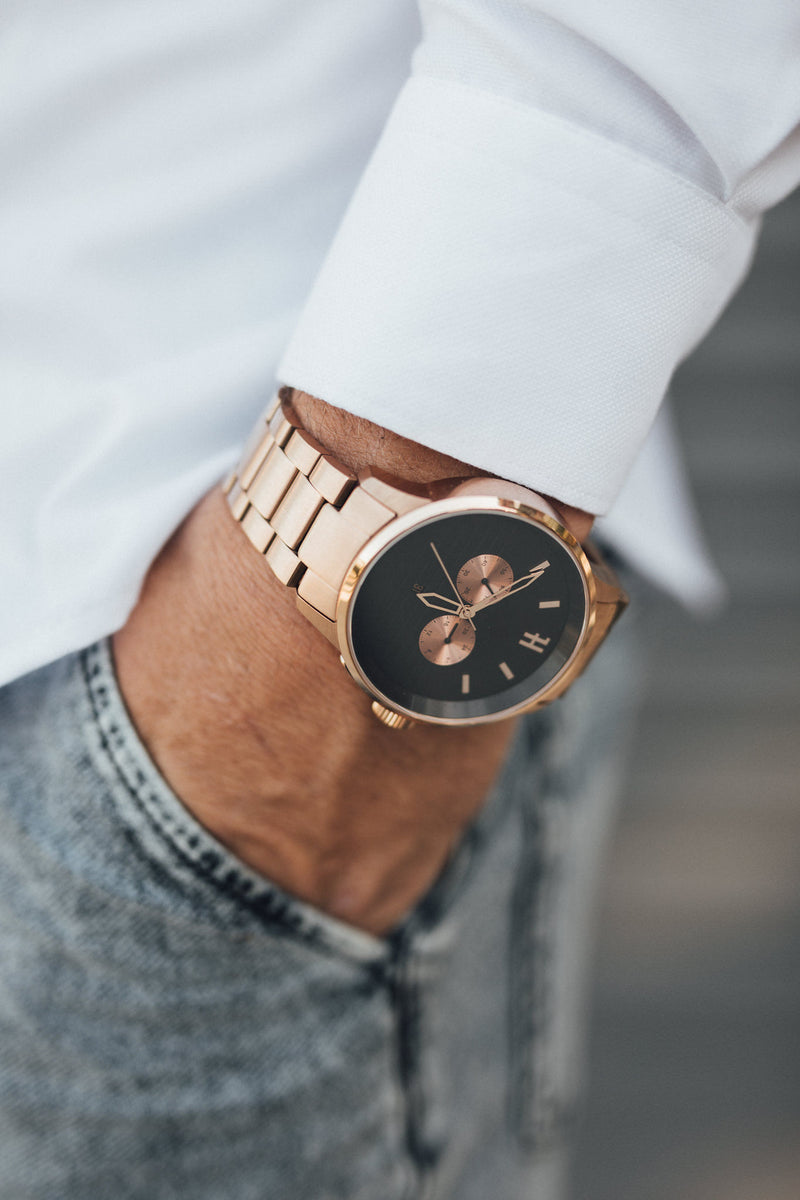 THE MC ROSE GOLD MENS WATCH Hallam Watches