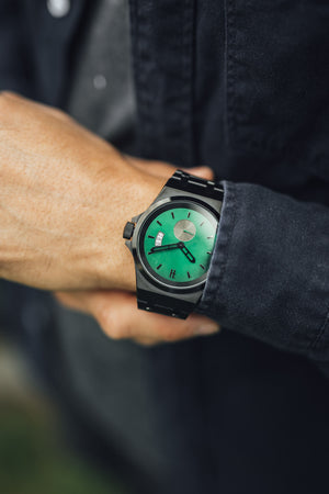 THE ACE - EMERALD BLACK MENS WATCH