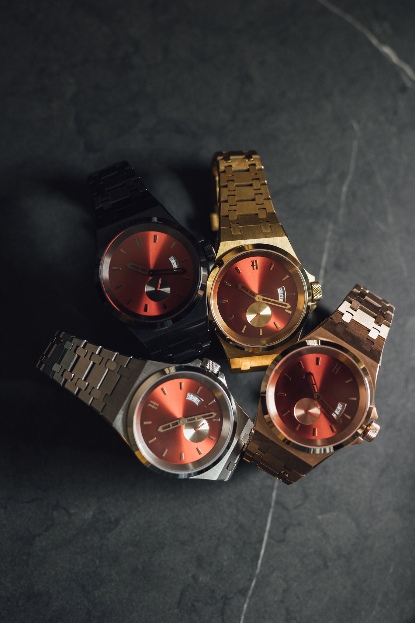 THE ACE - RUBY ROSE GOLD MENS WATCH